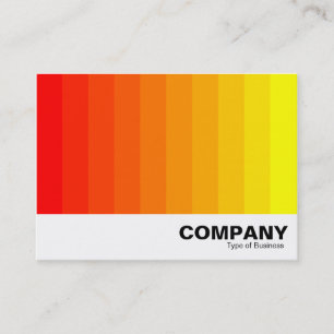 Carte De Visite Transition des couleurs - Rouge à Jaune