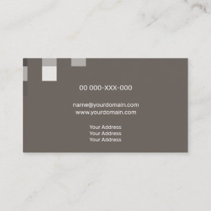 Carte De Visite Transparence Brown fine