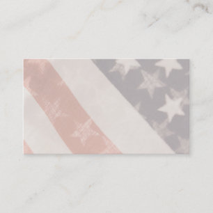 carte de visite transparent des drapeaux américai