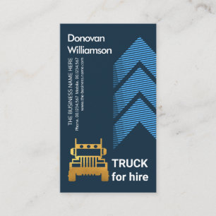 Carte De Visite Transport des flèches de déplacement logistique ve