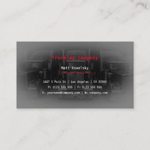 Carte De Visite Transport et logistique   Camion