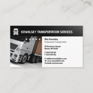 Carte De Visite Transport et logistique   Camion