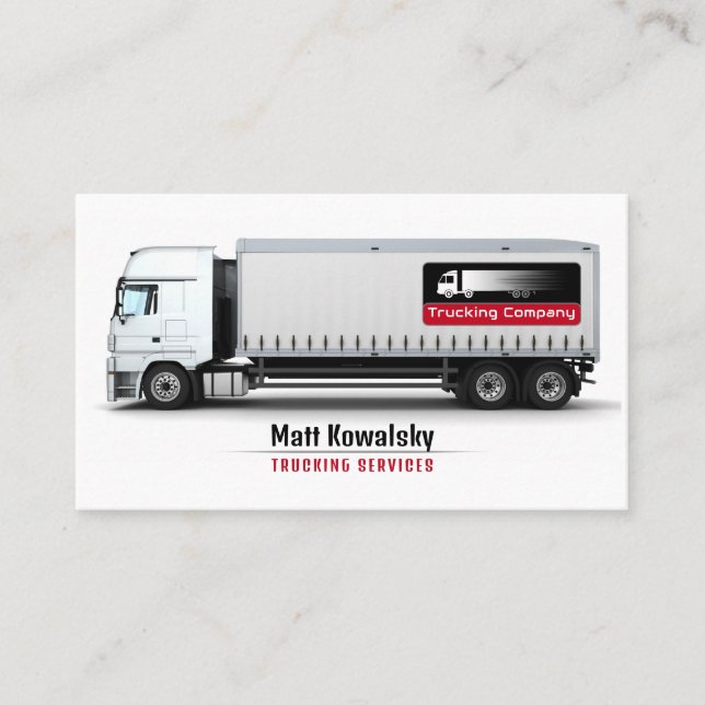 Carte De Visite Transport et logistique | Service de camionnage (Devant)