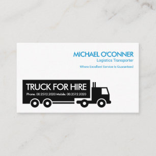 Carte De Visite Transport logistique simple et élégant pour semi-c