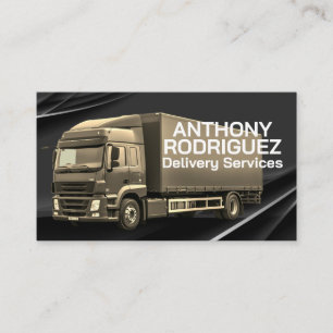 Carte De Visite Transport par camion   Services de livraison