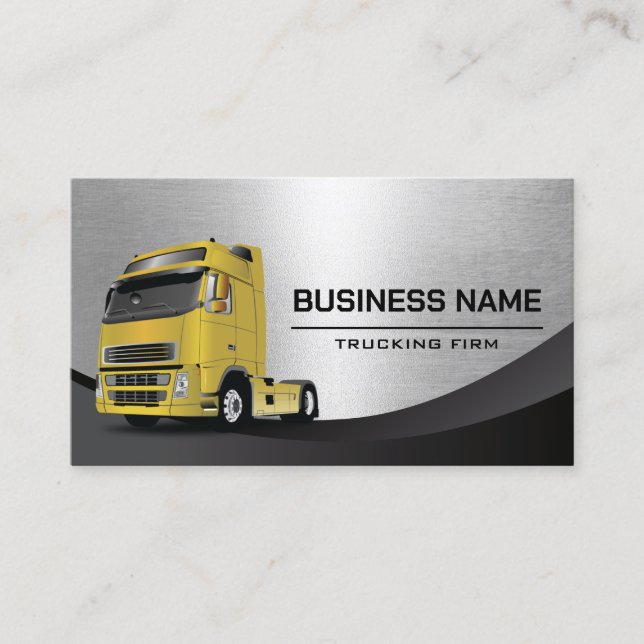 Carte De Visite Transport professionnel des camions (Devant)