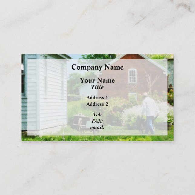 Carte De Visite Travail sur la ferme (Devant)