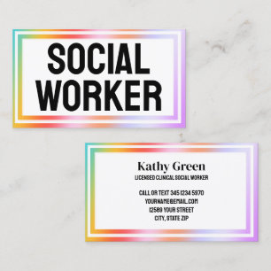 Carte De Visite Travailleur social LCSW