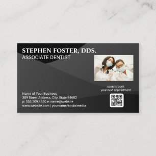 Carte De Visite Travailleurs dentistes   dentisterie   Code QR