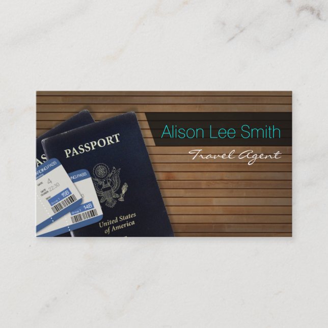 Carte De Visite Travel Agent (Devant)