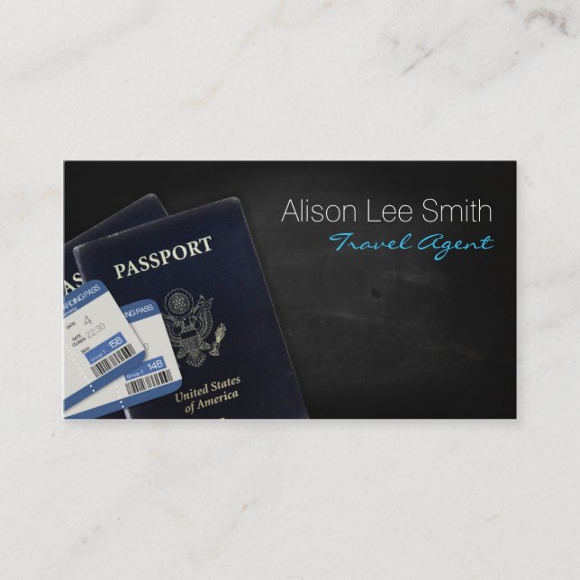 Carte De Visite Travel Agent (Devant)