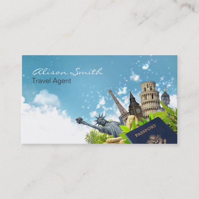 Carte De Visite Travel Agent (Devant)