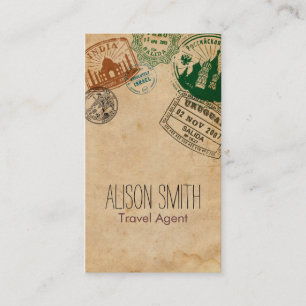 Carte De Visite Travel Agent