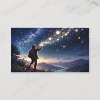 Carte De Visite Traveler Releasing Stars Fantasy 
