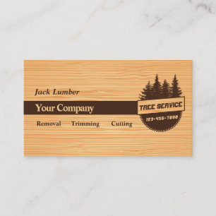 Carte De Visite Tree Service Business Cards