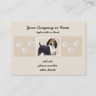 Carte De Visite Treeing Walker Coonhound Peinture - Art original