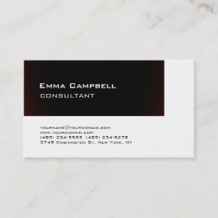 Carte De Visite Trend Design Moderne Consultant Professionnel