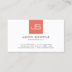 Carte De Visite Trending Business Moderne Monogrammé Élégant