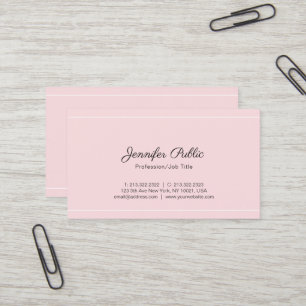 Carte De Visite Trending Modern Sophisticated Plain Deluxe Silk