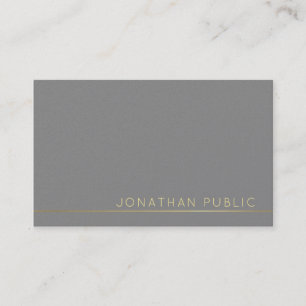 Carte De Visite Trending Moderne Elegant Grey Pearl Finish Luxe