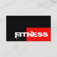 Trendy Red Black Fitness Personal Trainer