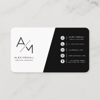 Carte De Visite très simple minimaliste 