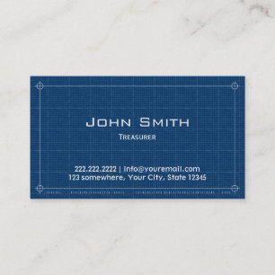 Carte de visite trésorier du plan directeur
