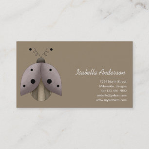 Carte De Visite Trésors de jardin · Coccinelle