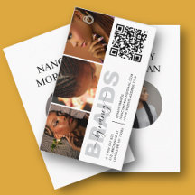 Tressage Typographie Photo Collage Code QR