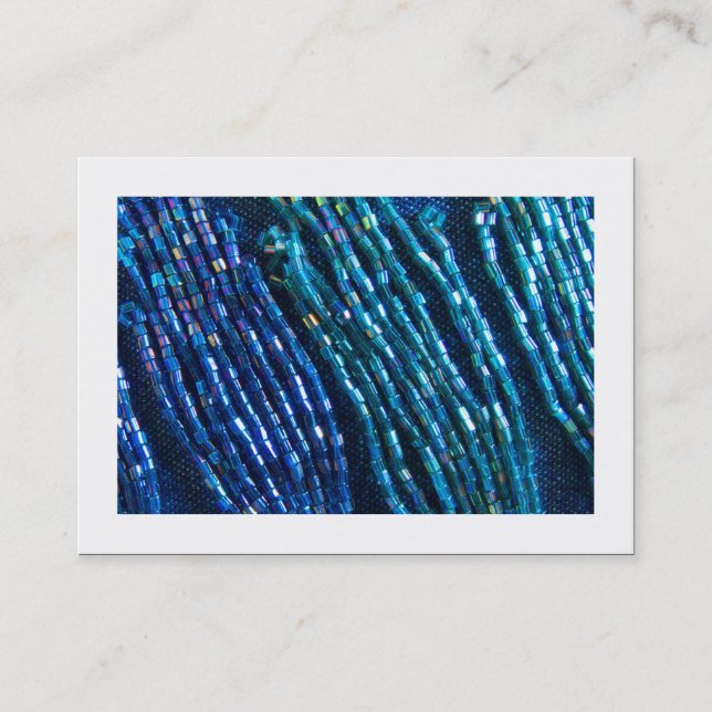 Carte De Visite Tresses en perles (Bordé) (Devant)