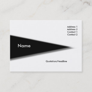Carte de visite triangle