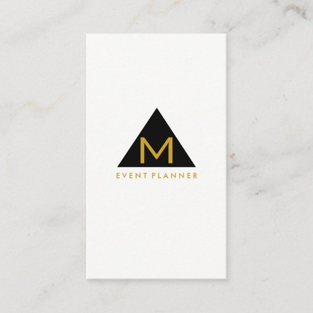 Carte De Visite Triangle géométrique simple (Devant)