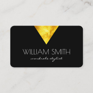 Carte De Visite Triangle or / Noir
