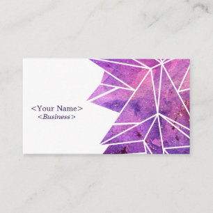 Carte de visite triangle pourpre éparpillé Spiritu