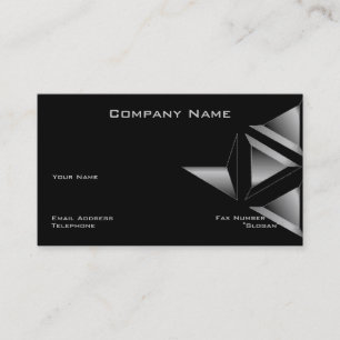 Carte de visite triangle Premium Design noir