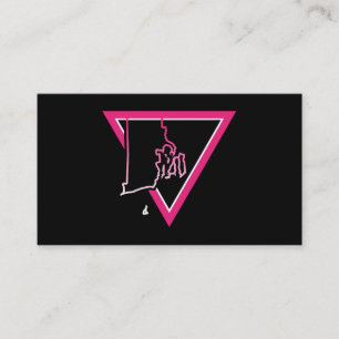Carte De Visite triangle rose rhode island