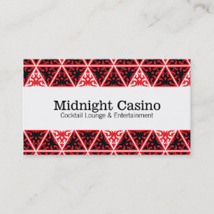 Carte De Visite Triangles noirs rouges