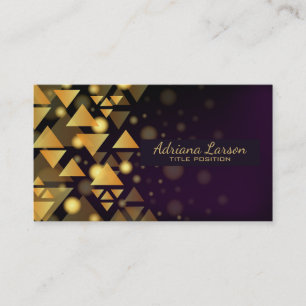 Carte De Visite Triangles or