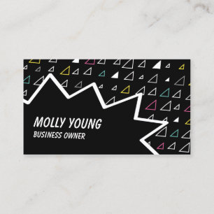 Carte De Visite triangles volants