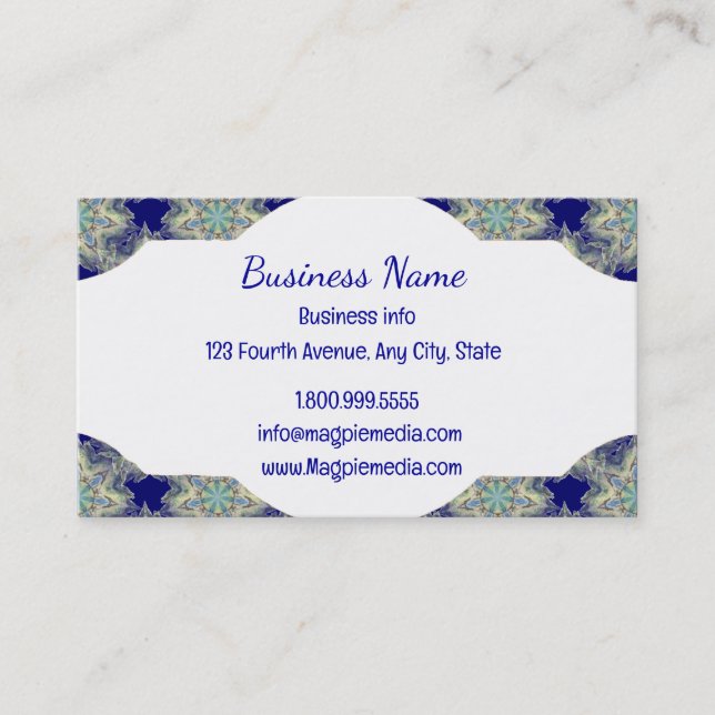 Carte De Visite Tribal Boho Motif classique (Devant)
