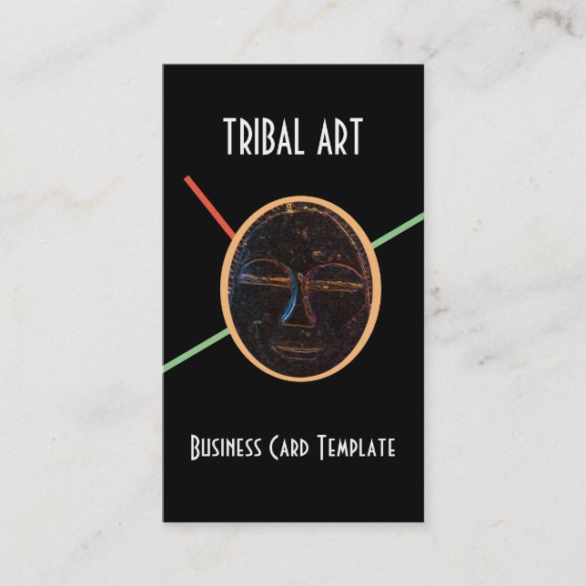 Carte De Visite Tribal de l'art africain (Devant)