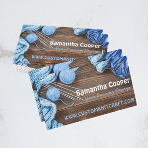 Carte De Visite tricot/tricot Yarns Photographie