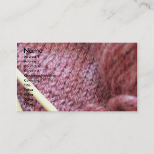 Carte De Visite Tricotage
