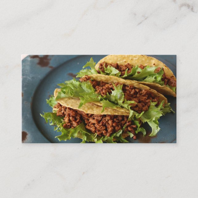Carte De Visite Trio de taco délicieux (Devant)