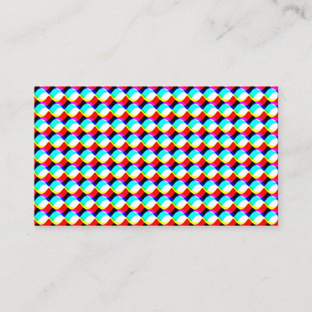 Carte de visite Trippy de connexion de cercle (Devant)