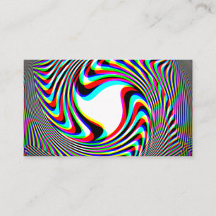 Carte de visite Trippy d'emblème de remous
