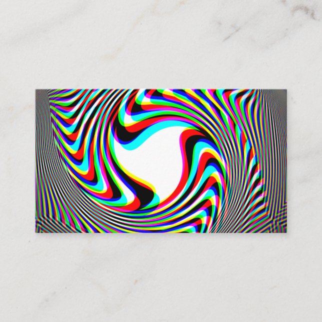 Carte de visite Trippy d'emblème de remous (Devant)