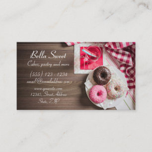 Carte De Visite Trois beignets délicieux