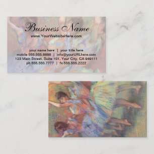 Carte De Visite Trois Danseuses d'Edgar Degas