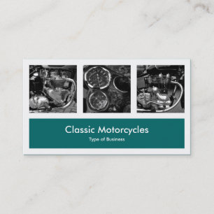 Carte De Visite Trois photos plus une - vert de mousse